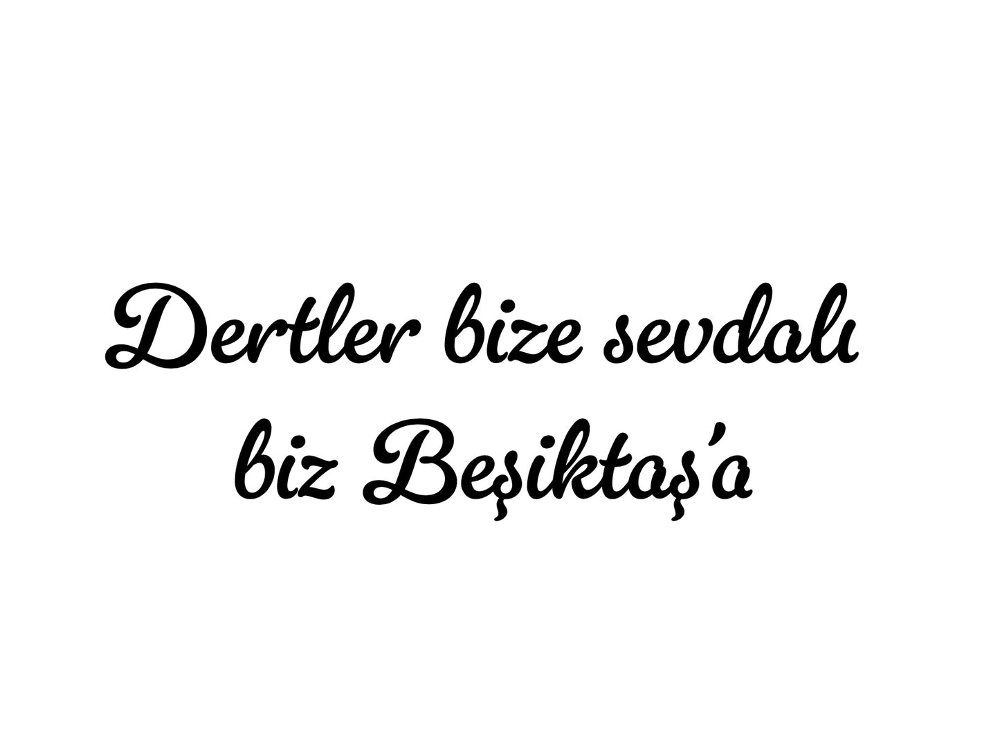 Dertler bize sevdalı bizi Beşiktaş’a